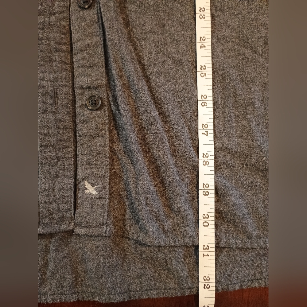 Eddie Bauer Women's 100% Cotton Gray Long Sleeve Flannel Shirt T2XL Tall - Picture 8 of 8